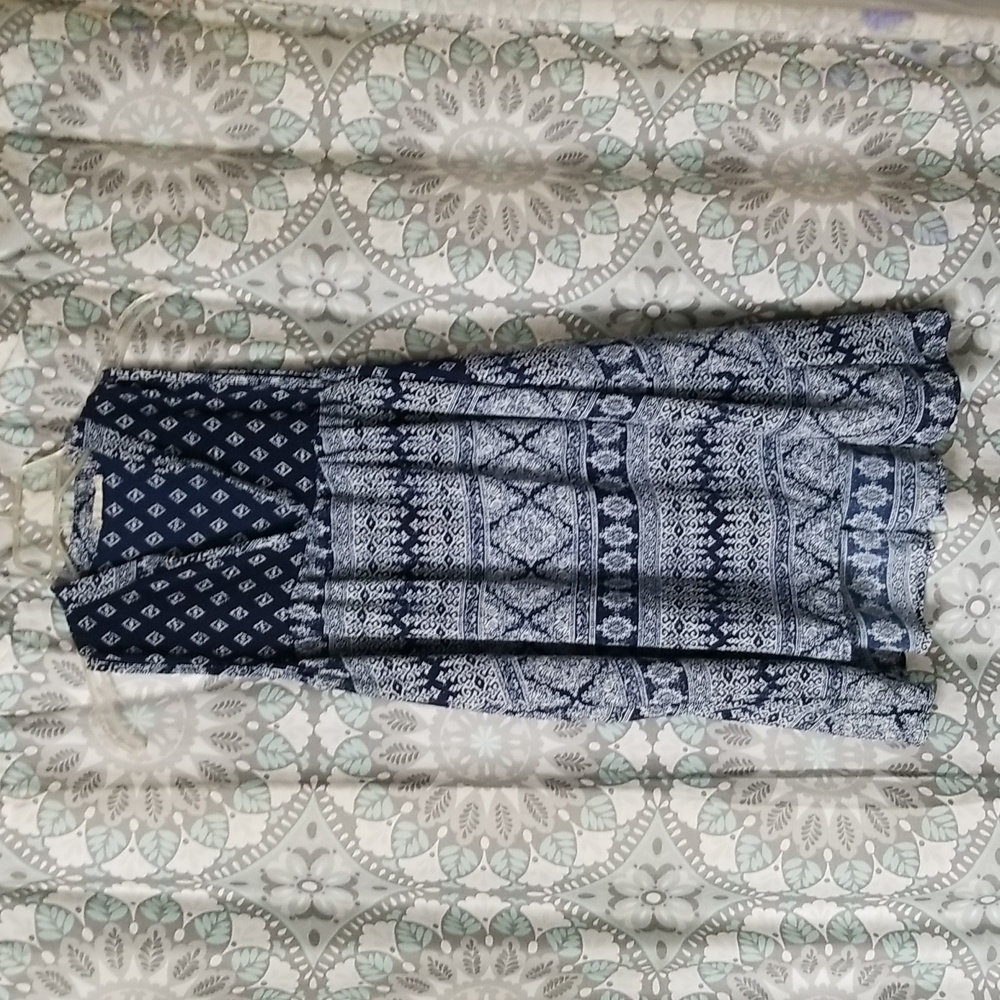 Navy and white tunic, size XL